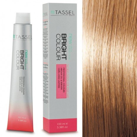 5 Hellbraun - Färben mit Arganöl und Keratin 100 ml - Tassel : 9.3 - Rubio muy claro dorado - 1