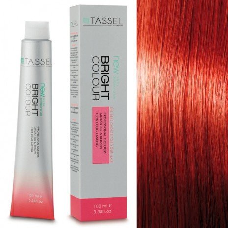 5 Hellbraun - Färben mit Arganöl und Keratin 100 ml - Tassel : 7.44 Rubio medio cobre intenso - 1