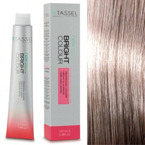 5 Hellbraun - Färben mit Arganöl und Keratin 100 ml - Tassel : 11.21 Rubio extraclaro perla ceniza - 1