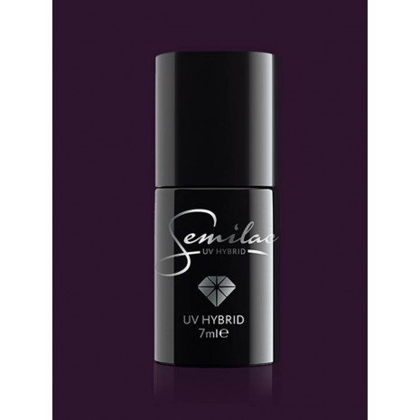 Semipermanenter Nagellack 7 ml - 009 Baby Girl - Semilac : Black Purple - 1