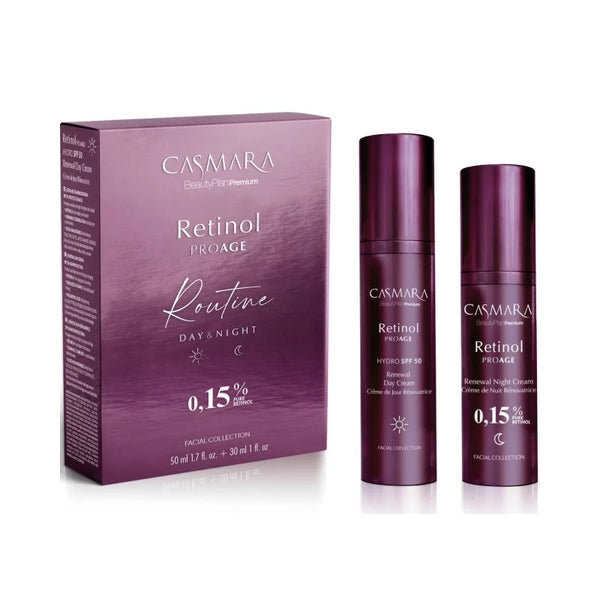 Tages- und Nacht-Gesichtspflege-Set mit Retinol Proage 0,15% - Casmara - 1