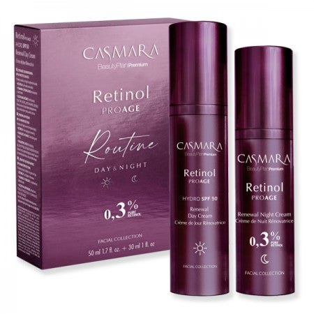 Set Tages- und Nacht-Gesichtspflege-Routine Retinol Proage 0,30% - Casmara - 1