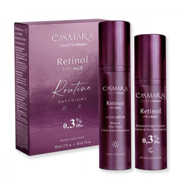 Set Tages- und Nacht-Gesichtspflege-Routine Retinol Proage 0,30% - Casmara - 1