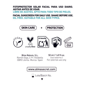 Crema Solar-Gesichtsbehandlung LSF50+ - 50 ml - Alma Secret - 2
