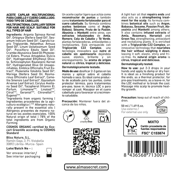 Haarserum Botanical Rescue 50ml - Alma Secret - 6