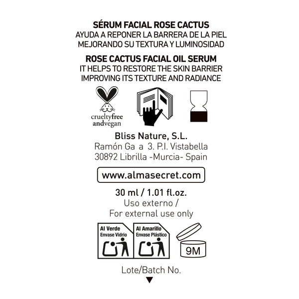 Gesichtsserum Rose Kaktus 30ML - Alma Secret - 5