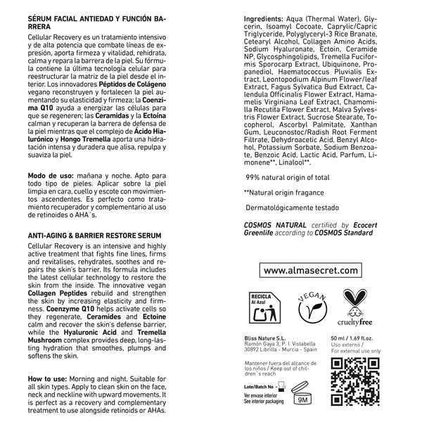 Gesichtsserum Cellular Recovery - Alma Secret - 6