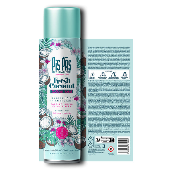 Trockenshampoo Fresh Coconut 200ml - Pis Pas - 3