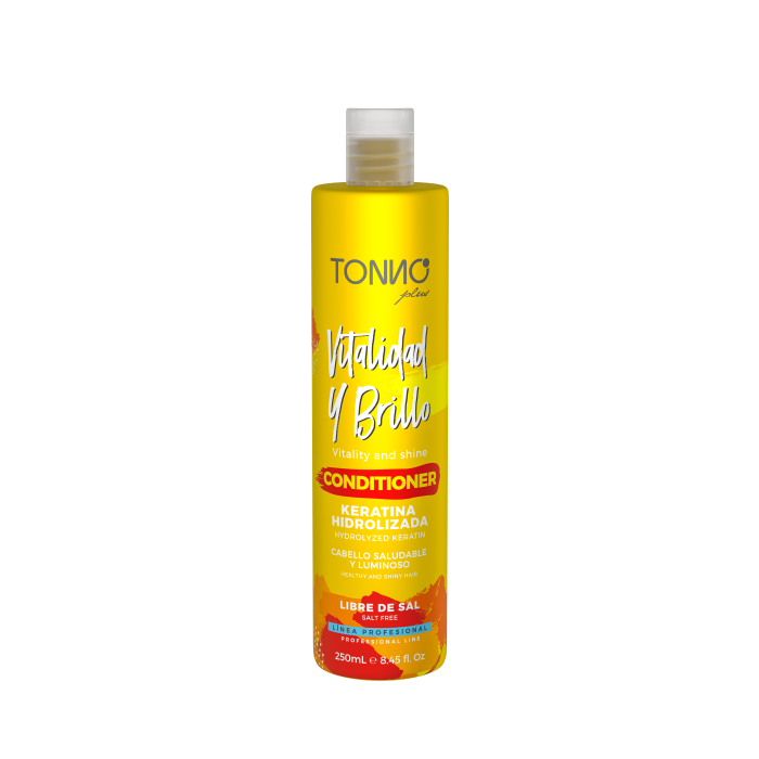 Pflegespülung VITALITÄT UND GLANZ mit hydrolysierter Keratin 250 ml - Tonno Plus - 1