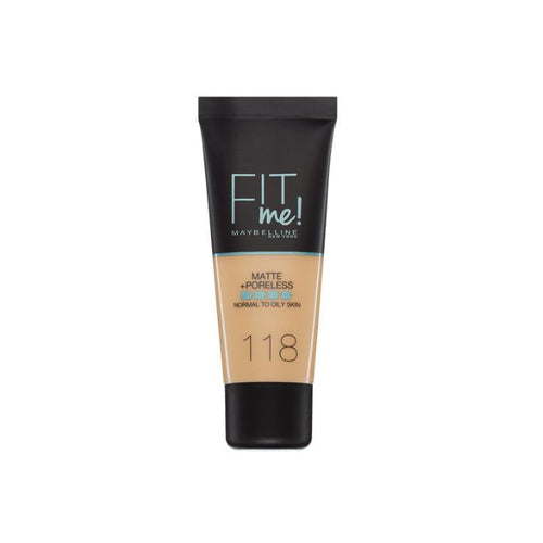 Fit Me Matte Makeup Foundation - Maybelline : Fit Me! Matte Poreless - 118 - 1