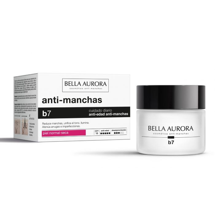 B7 Anti-Aging- und Anti-Flecken-Creme LSF 15 Normale bis trockene Haut 50 ml - Bella Aurora - 1