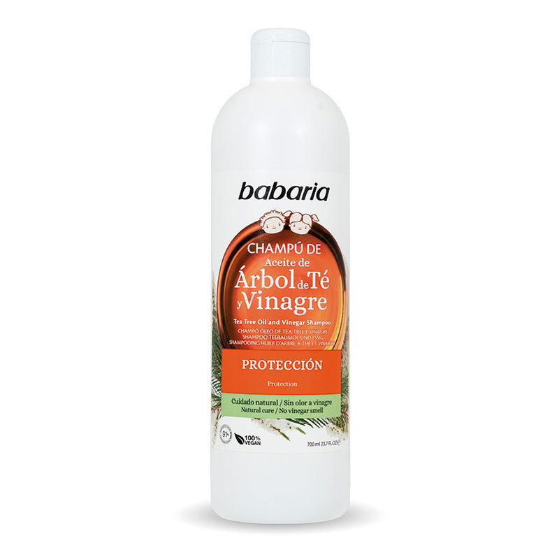 Shampoo mit Teebaum und Essig 600 ml + 100 Extra - Babaria - 1