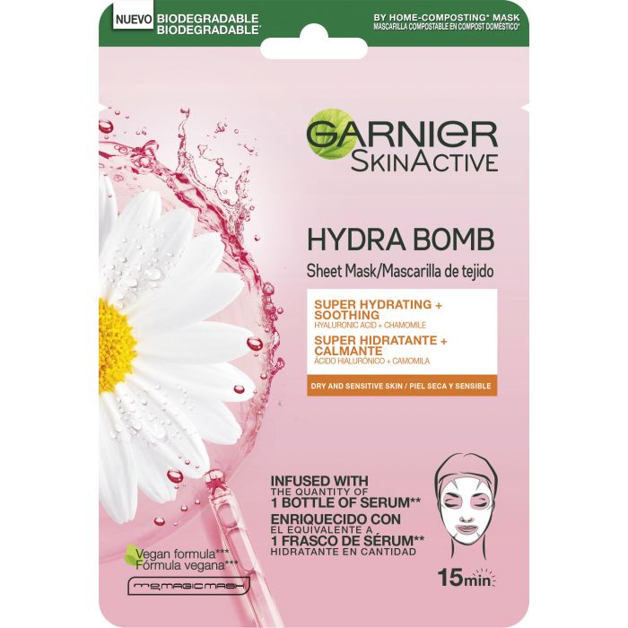 Gesichtsmaske Skinactive Hydra Bomb 1 Maske - Trockene und empfindliche Haut - Garnier - 1