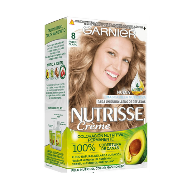 Haarfärbemittel Nutrisse - Garnier : Coloración Nutrisse - 8 Rubio Claro - 1