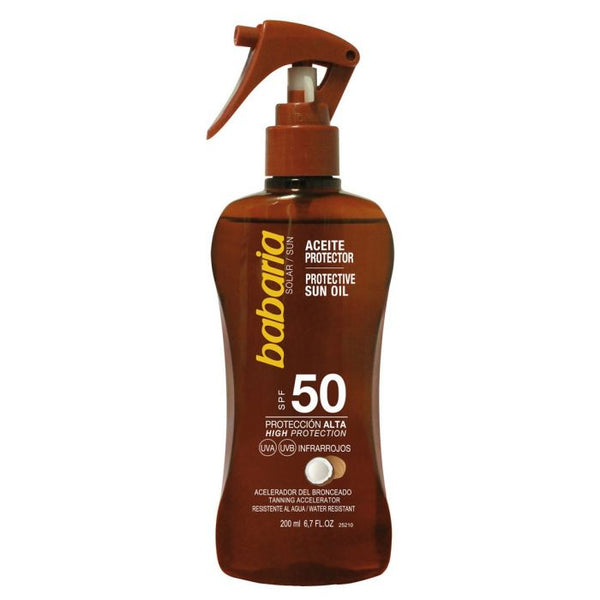 Kokosnuss-Sonnenschutzöl Bräunungsbeschleuniger Spf50 - Babaria - 1
