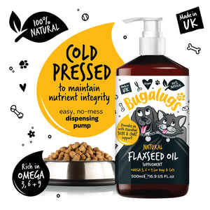 100% Natürliches Leinöl für Hunde und Katzen 500ml - Bugalugs - 2