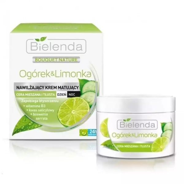 Mattierende Creme Gurke und Limette Bielenda Bouquet Nature - Bielenda - 1