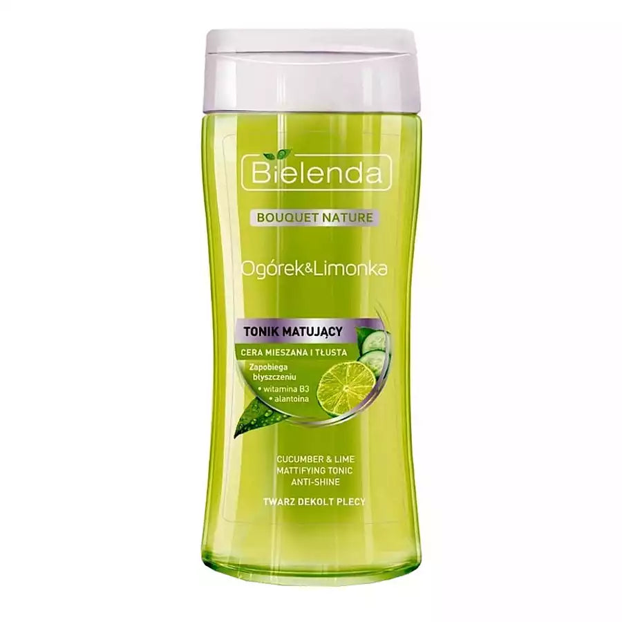 Mattierendes Gurken- und Limonen-Gesichtswasser Bielenda Bouquet Nature - Bielenda - 1
