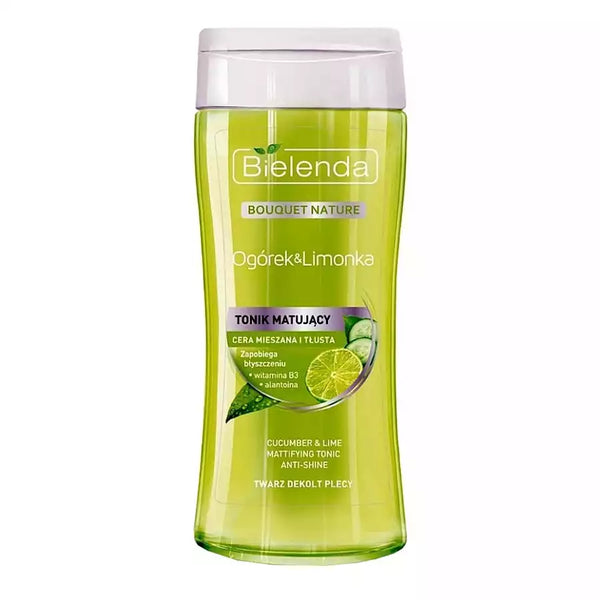 Mattierendes Gurken- und Limonen-Gesichtswasser Bielenda Bouquet Nature - Bielenda - 1