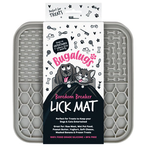 Leckmatte Anti-Stress für Hunde und Katzen - Grau - Bugalugs - 1