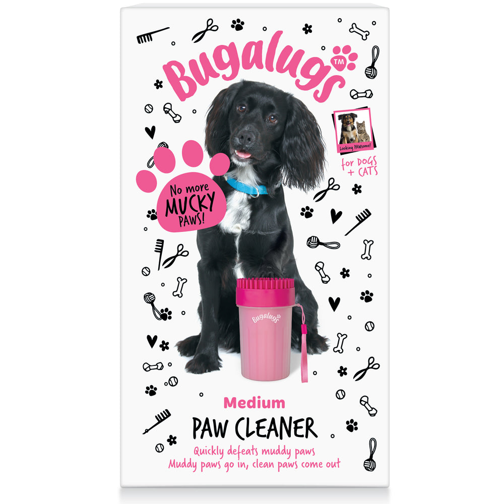 Pfotenreiniger für Hunde und Katzen - Rosa (Größe M) - Bugalugs - 1