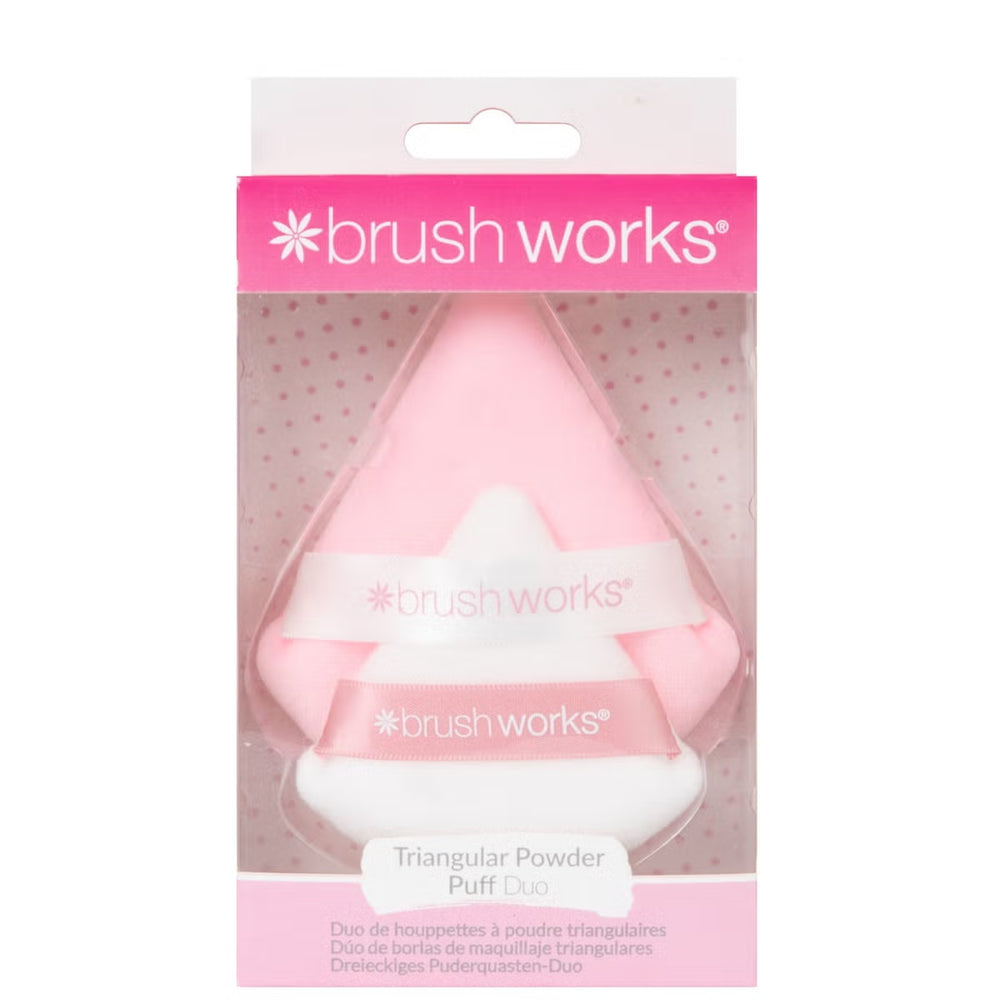 Dreieckiges Puderquasten-Duo - Puderquasten Duo - Brushworks - 1