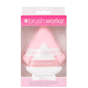 Dreieckiges Puderquasten-Duo - Puderquasten Duo - Brushworks - 1