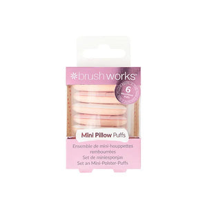Mini Pillow Puffs - Mini Make-up Schwämmchen - 6 Stk - Brushworks - 1