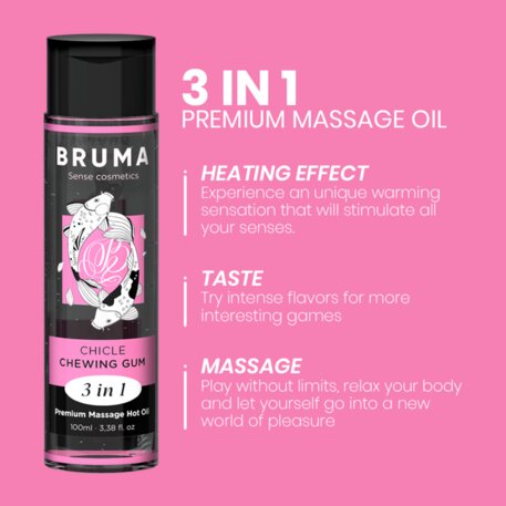 Wärmemassageöl - Bubblegum-Geschmack - Bruma - 1