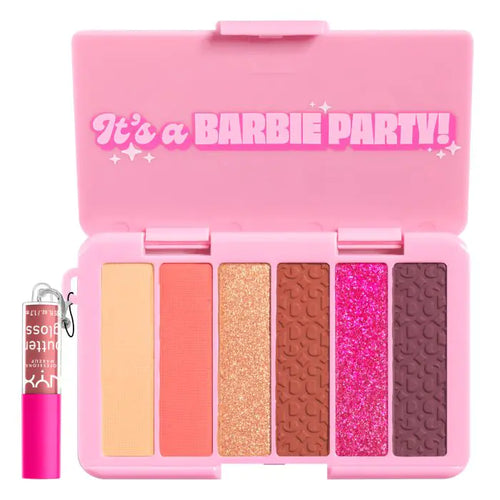 Lidschatten-Palette und Minigloss - Barbie on the Go - Nyx : 01 - It&amp;#039;s A Barbie Party! - 1