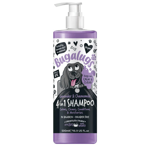 4-in-1-Shampoo - Conditioner and Detangler - Lavendel & Kamille - Bugalugs : 500 ml - 1