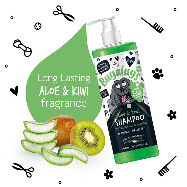 Beruhigendes Aloe & Kiwi Shampoo - Bugalugs : 500ml - 4