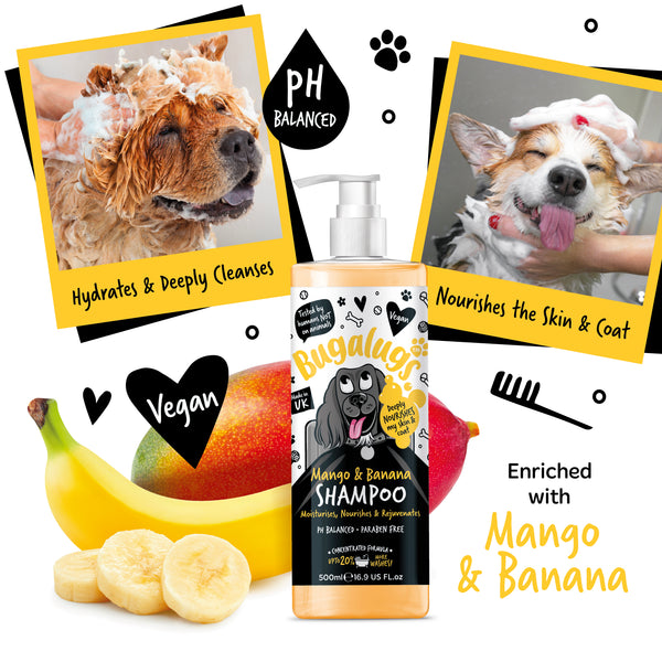 Erfrischendes Shampoo Mango & Banane - Bugalugs : 500ml - 2