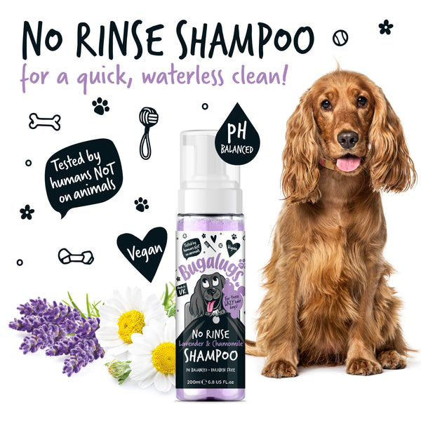 Schaumshampoo ohne Ausspülen für Hunde - Bugalugs : Lavanda &amp;amp; Camomila - 200ml - 3