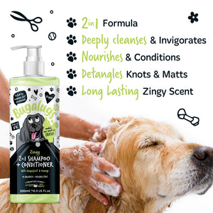 Zingy 2 in 1 Shampoo & Conditioner Grapefruit & Orange - 500 ml - Bugalugs : 500ml - 2
