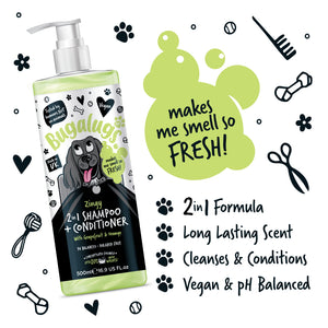 Zingy 2 in 1 Shampoo & Conditioner Grapefruit & Orange - 500 ml - Bugalugs : 500ml - 4