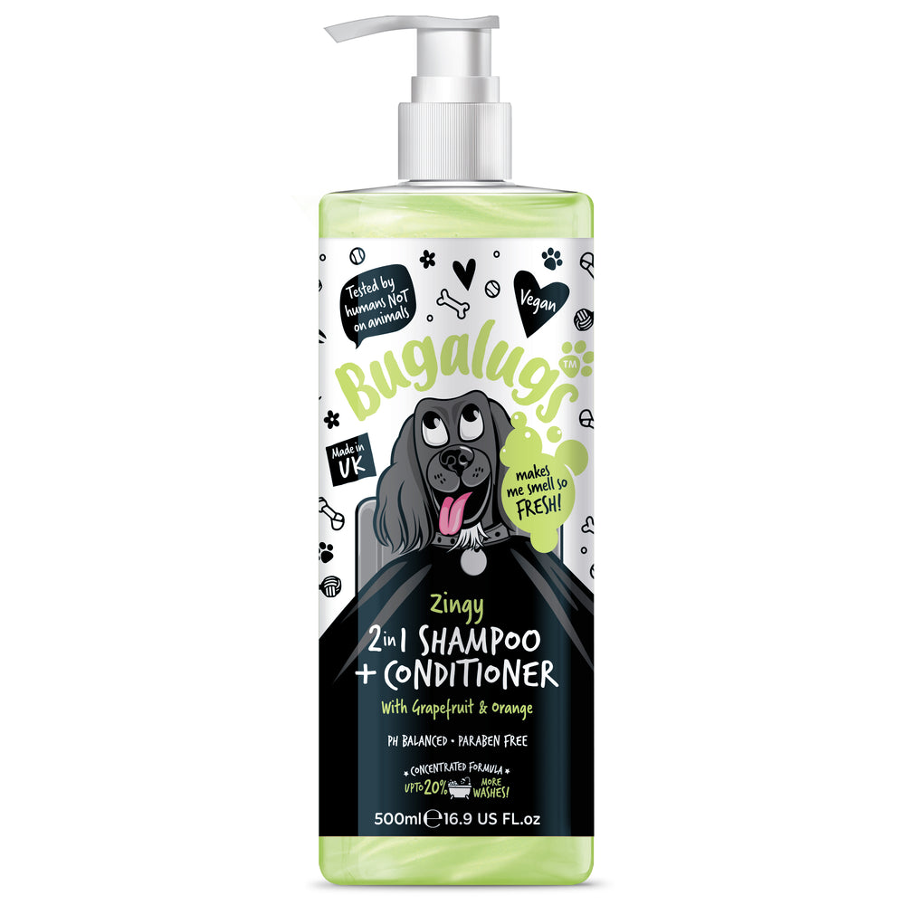 Zingy 2 in 1 Shampoo & Conditioner Grapefruit & Orange - 500 ml - Bugalugs - 1