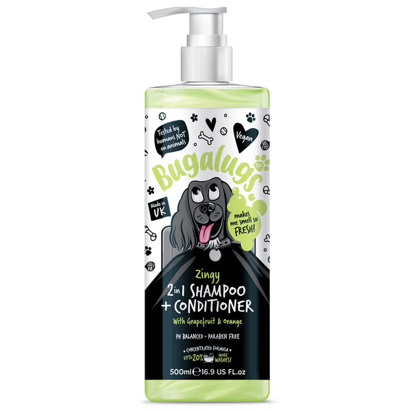 Zingy 2 in 1 Shampoo & Conditioner Grapefruit & Orange - 500 ml - Bugalugs - 1