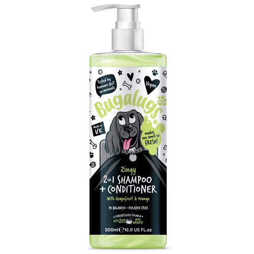 Zingy 2 in 1 Shampoo & Conditioner Grapefruit & Orange - 500 ml - Bugalugs : 500ml - 1