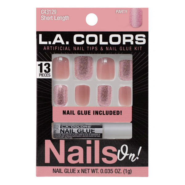 Künstliche Nägel mit Partykleber - L.A. Colors - 1