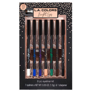 Die Farben Set 8 Bleistifte und Spitzer Bright Eyes - L.A. Colors - 1