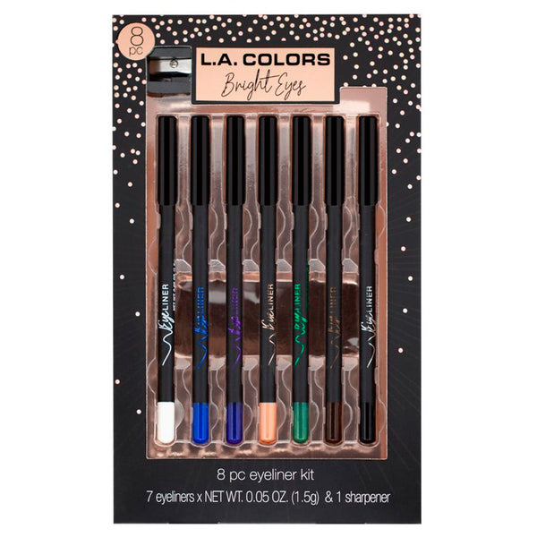 Die Farben Set 8 Bleistifte und Spitzer Bright Eyes - L.A. Colors - 1