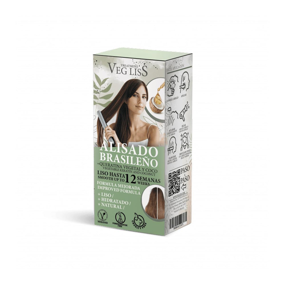 🌿💆‍♀️ Brasilianisches Glätten mit pflanzlicher Keratin und Kokos - VegLiss | Perfekte, natürliche und schadenfreie Glättung - Vegliss - 1