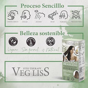 🌿💆‍♀️ Brasilianisches Glätten mit pflanzlicher Keratin und Kokos - VegLiss | Perfekte, natürliche und schadenfreie Glättung - Vegliss - 3