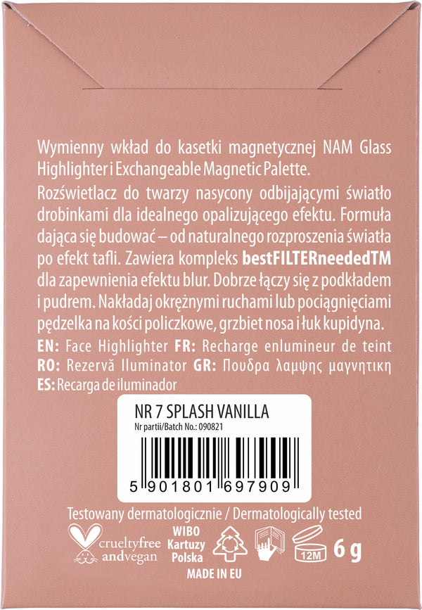 Iluminador Glass en godet - Efecto Iridiscente - Godet 1 unidad - Nam : N7 - 2