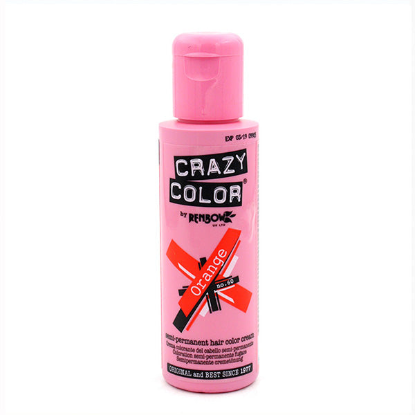 Semi-permanenter Farbstoff ohne Ammoniak 100ml - Crazy Color : 60 Orange - 1