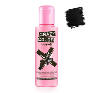 Semi-permanenter Farbstoff ohne Ammoniak 100ml - Crazy Color : 30 -  Black - 1