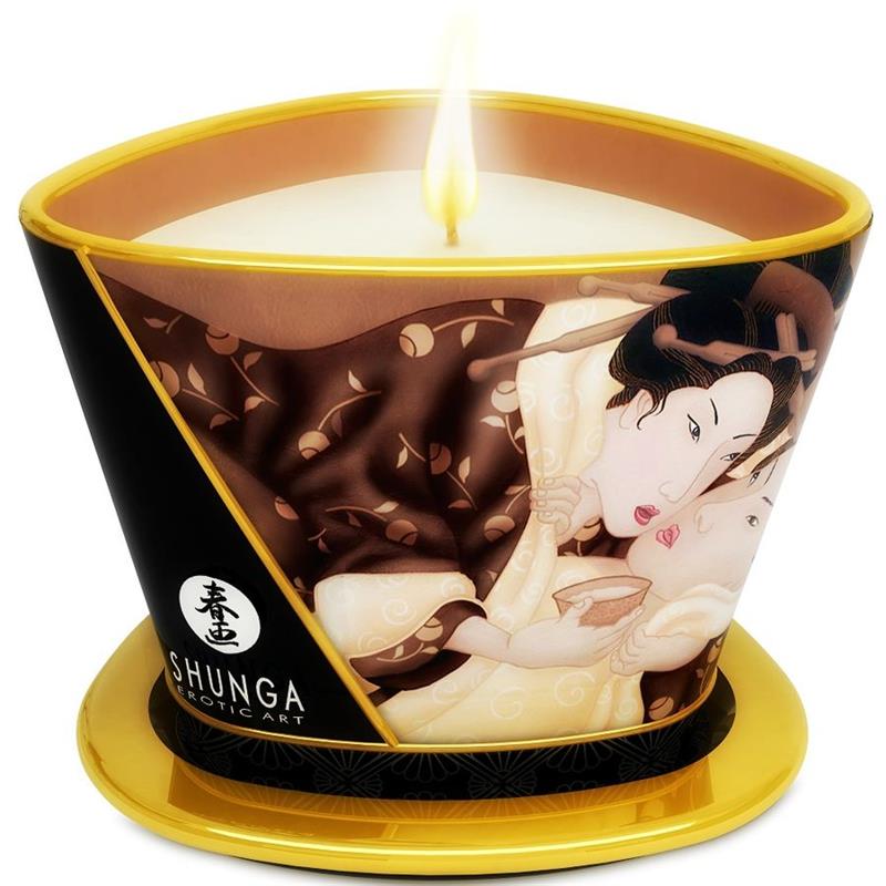 Mini Caress by Candelight Vela Masaje Chocolate 170ml - Kerzen - Shunga - 1