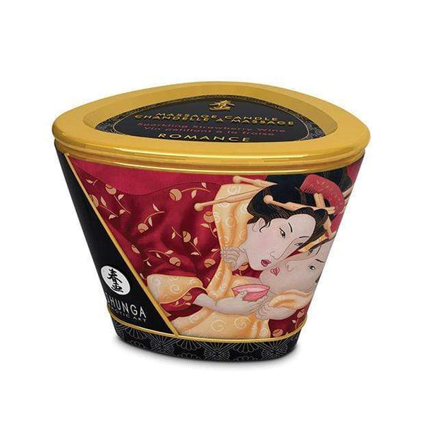 Mini Caress by Candelight Strawberry and Wine Massage Candle 170ml - Kerzen - Shunga - 1