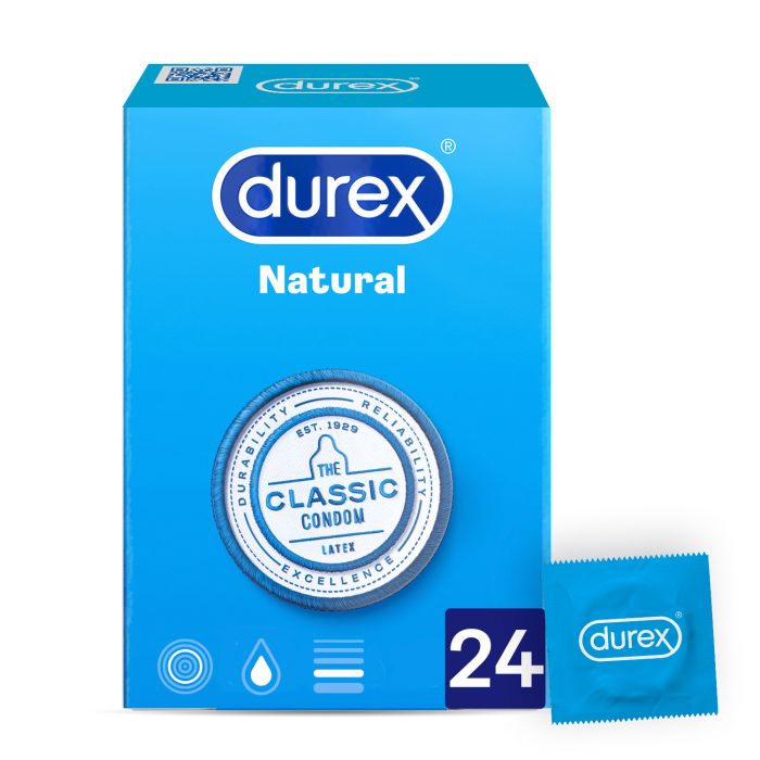 Kondome Natural Plus 24 Einheiten - Durex - 1